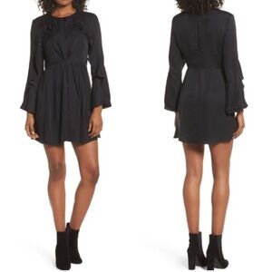 Bardot Mira Ruffle Black Dress